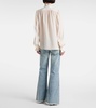 Meredith ruffled silk blouse