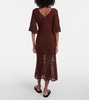 Marissa cotton crochet midi dress