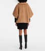 Tenebre alpaca, cashmere and silk teddy cape