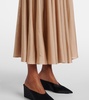 Pointelle maxi skirt