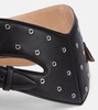 Perforated leather belt