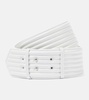 Padded leather belt