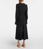 Envers lace-trimmed satin midi dress