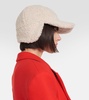 Faux shearling baseball cap