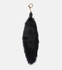 Shearling bag charm