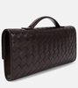 Andiamo Intrecciato leather clutch