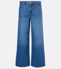 Saige mid-rise wide-leg jeans