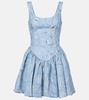 Pluma Lymanopoda appliqué linen minidress