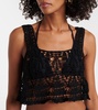 Cotillion crochet cotton crop top