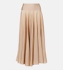 Pointelle maxi skirt