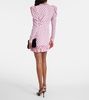 Polka-dot silk minidress