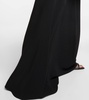 One-shoulder cady maxi dress