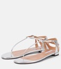 Frida metallic leather sandals