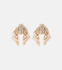 Bow crystal-embellished earrings