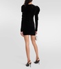 Cutout velvet minidress