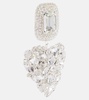 Crystal-embellished drop earrings
