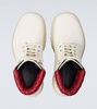 Haddock Intrecciato leather lace-up boots