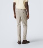 Cotton gabardine slim pants