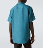 Linen bowling shirt