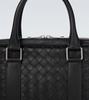 Intrecciato leather briefcase