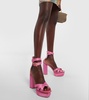Ava satin platform sandals