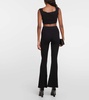 x EmRata Morrison cotton-blend flared pants