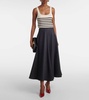 Varda cotton midi skirt