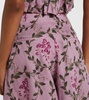 Marea Wisteria embroidered linen wide-leg pants