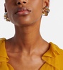 Flower clip-on earrings