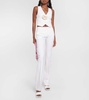 Mid-rise slim pants