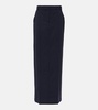 Circeo wool maxi skirt