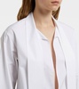 Scarf cotton blouse