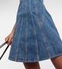 Bustier denim minidress