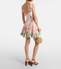 Pluma Jardinera linen minidress
