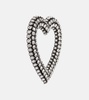 Embellished heart earrings