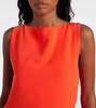 Chain-detail cady gown