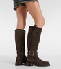 New Ring suede knee-high boots