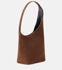 Demi Lune suede tote bag