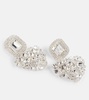 Crystal-embellished drop earrings