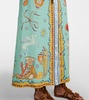 Surrealist Summer linen shirt dress