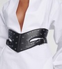 Perforated leather belt