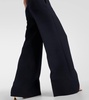 Chain-detail wool and silk jumpsuit