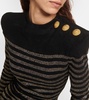 Lurex® striped minidress