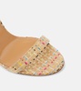 So Nude 105 raffia slingback sandals