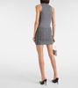 Cable-knit wool and cashmere miniskirt