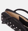 Le Teckel studded suede tote bag