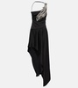 Embellished halterneck mdi dress