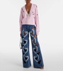 Embellished cotton and cashmere cardigan