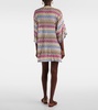 Zigzag knitted kaftan