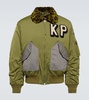 Logo bomber jacket